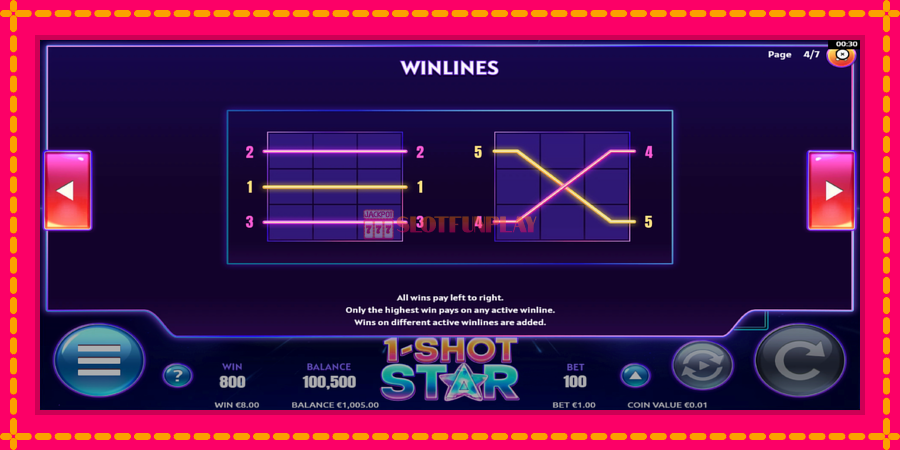 1-Shot Star - automato com gráficos brilhantes, foto 7