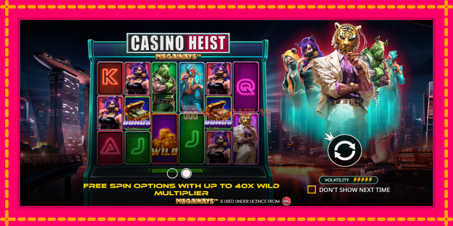 Casino Heist Megaways - automato com gráficos brilhantes, foto 1