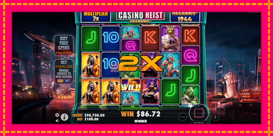 Casino Heist Megaways - automato com gráficos brilhantes, foto 4