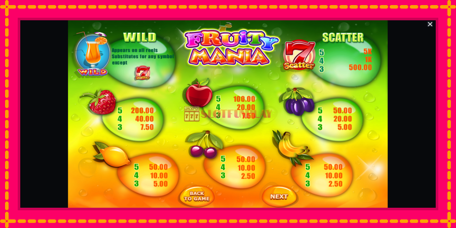 Fruity Mania - automato com gráficos brilhantes, foto 6