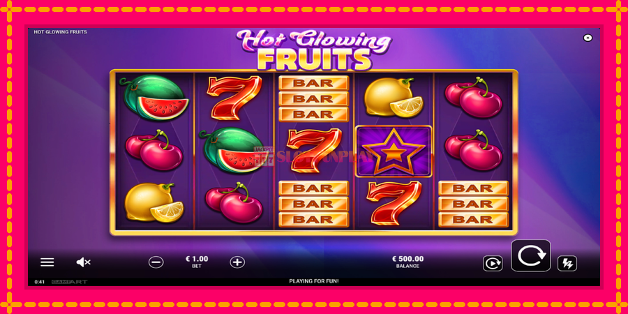 Hot Glowing Fruits - automato com gráficos brilhantes, foto 2