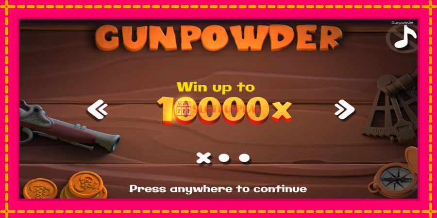 Gunpowder - automato com gráficos brilhantes, foto 1