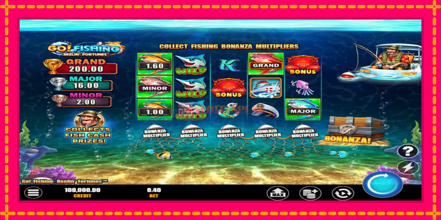 Go! Fishing: Reelin Fortunes - automato com gráficos brilhantes, foto 2