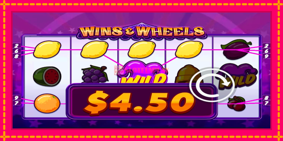 Wins & Wheels - automato com gráficos brilhantes, foto 4