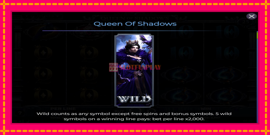 Queen of Shadows - automato com gráficos brilhantes, foto 4