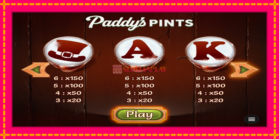 Paddys Pints - automato com gráficos brilhantes, foto 6