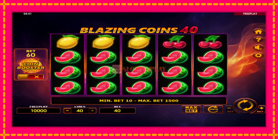 Blazing Coins 40 - automato com gráficos brilhantes, foto 2