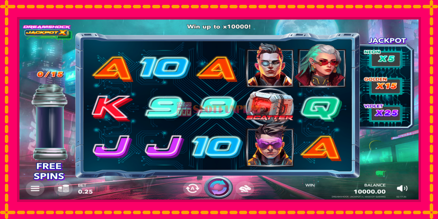 Dreamshock: Jackpot X - automato com gráficos brilhantes, foto 1