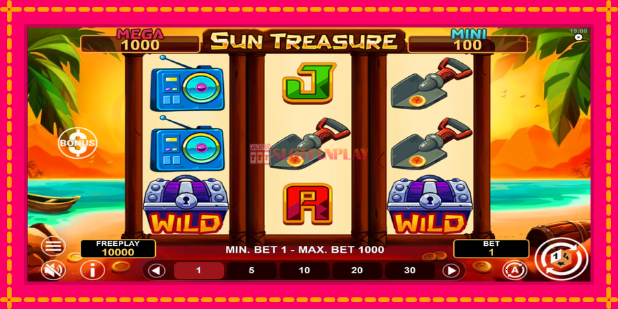 Sun Treasure Hold & Win - automato com gráficos brilhantes, foto 2