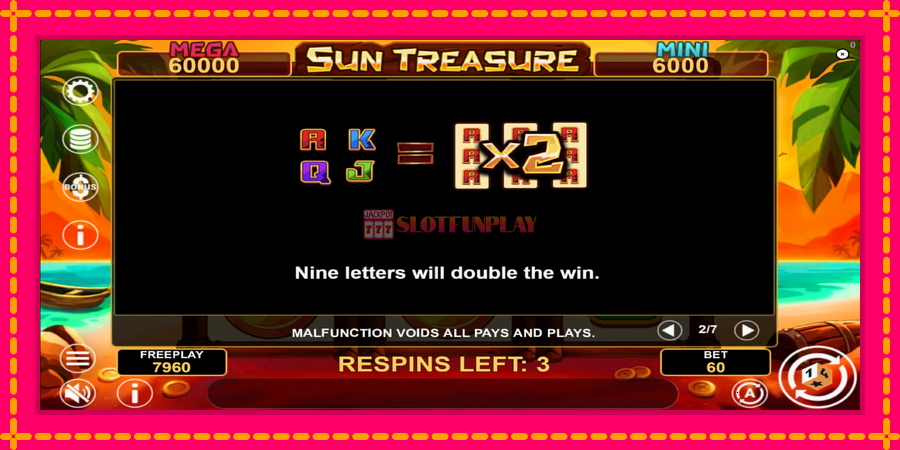 Sun Treasure Hold & Win - automato com gráficos brilhantes, foto 6