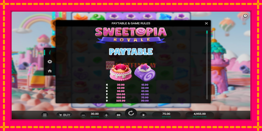 Sweetopia Royale - automato com gráficos brilhantes, foto 5