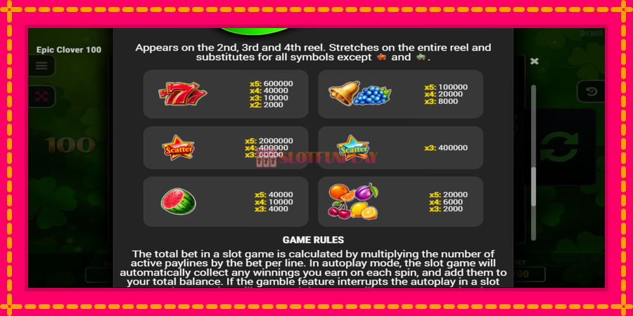 Epic Clover 100 - automato com gráficos brilhantes, foto 4