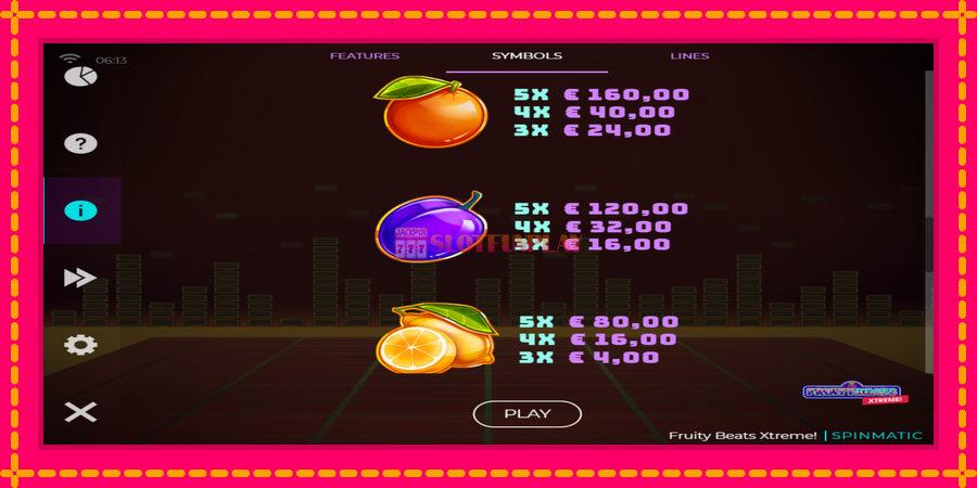 Fruity Beats Xtreme - automato com gráficos brilhantes, foto 5