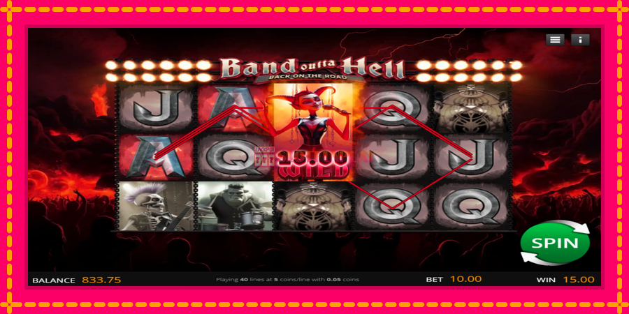 Band Outta Hell - Back on the Road - automato com gráficos brilhantes, foto 2