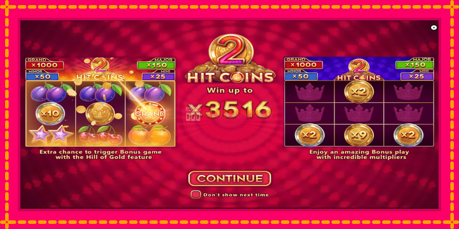 Hit Coins 2 Hold and Spin - automato com gráficos brilhantes, foto 1