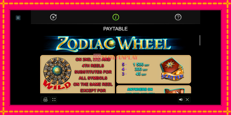 Zodiac Wheel - automato com gráficos brilhantes, foto 6