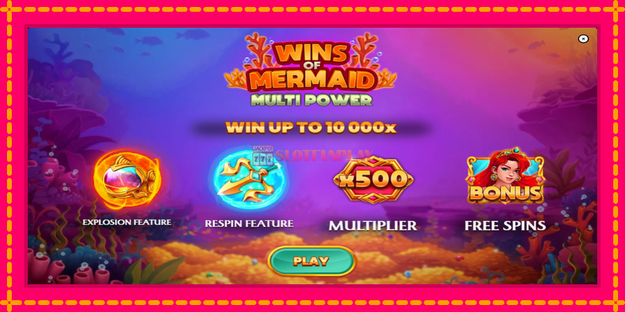 Wins of Mermaid Multi Power - automato com gráficos brilhantes, foto 1