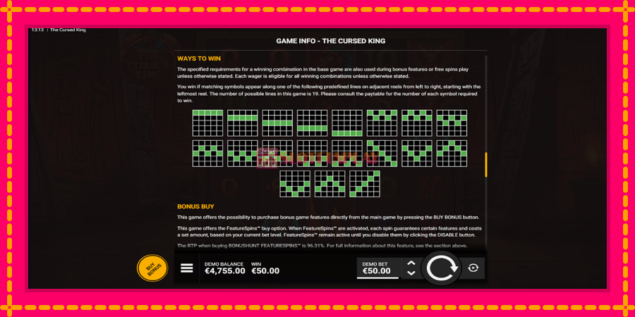 The Cursed King - automato com gráficos brilhantes, foto 7
