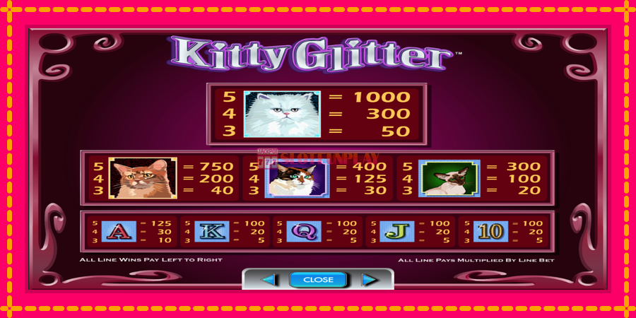 Kitty Glitter - automato com gráficos brilhantes, foto 6