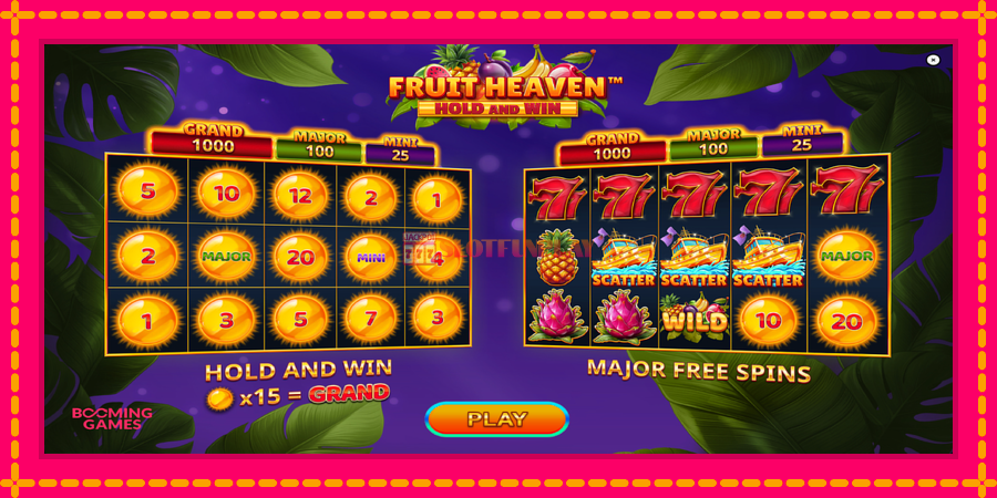 Fruit Heaven Hold and Win - automato com gráficos brilhantes, foto 1