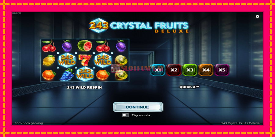 243 Crystal Fruits Deluxe - automato com gráficos brilhantes, foto 1