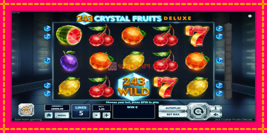 243 Crystal Fruits Deluxe - automato com gráficos brilhantes, foto 2