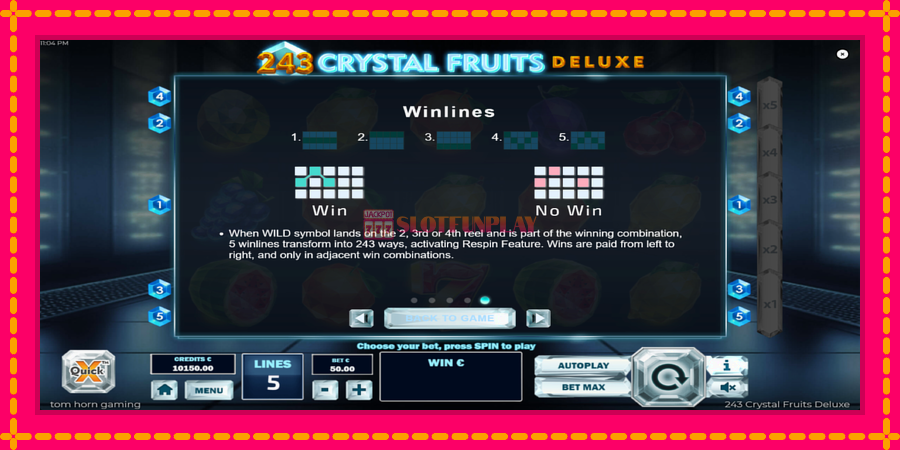 243 Crystal Fruits Deluxe - automato com gráficos brilhantes, foto 7