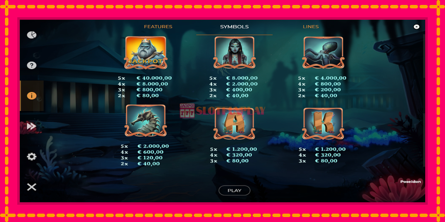 Poseidon Jackpot - automato com gráficos brilhantes, foto 6