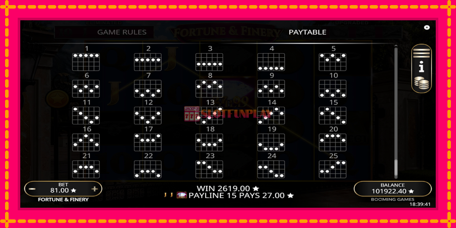 Fortune & Finery - automato com gráficos brilhantes, foto 7