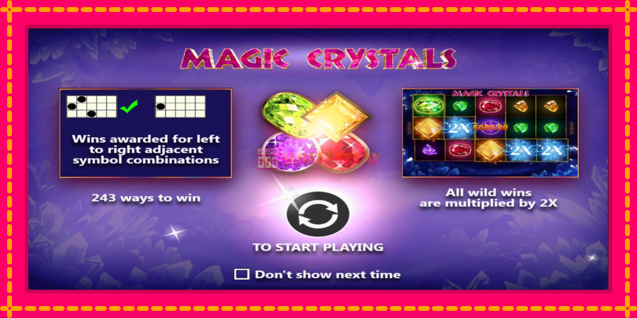 Magic Crystals - automato com gráficos brilhantes, foto 1