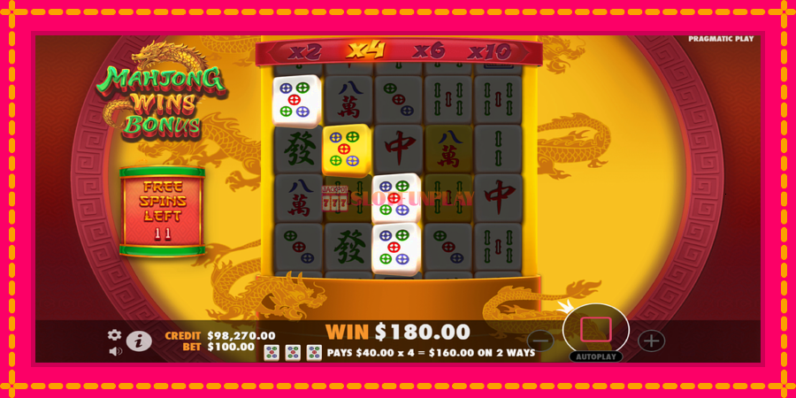 Mahjong Wins Bonus - automato com gráficos brilhantes, foto 3