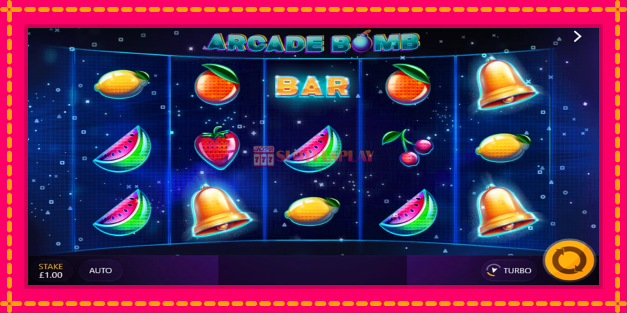 Arcade Bomber - automato com gráficos brilhantes, foto 2