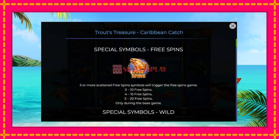 Trouts Treasure Caribbean Catch - automato com gráficos brilhantes, foto 5