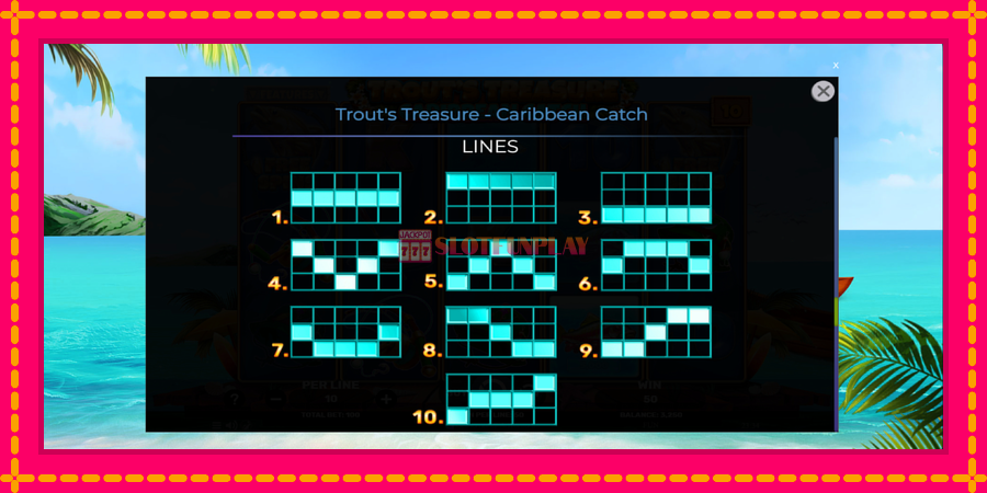 Trouts Treasure Caribbean Catch - automato com gráficos brilhantes, foto 7