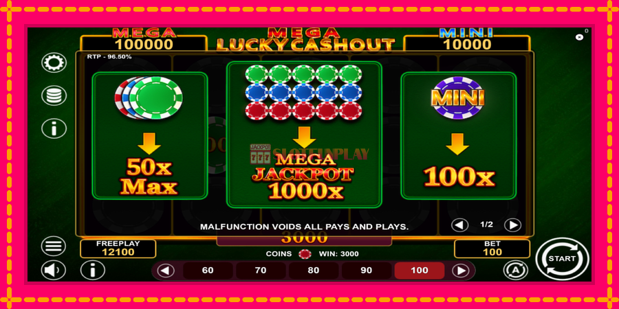 Mega Lucky Cashout - automato com gráficos brilhantes, foto 5