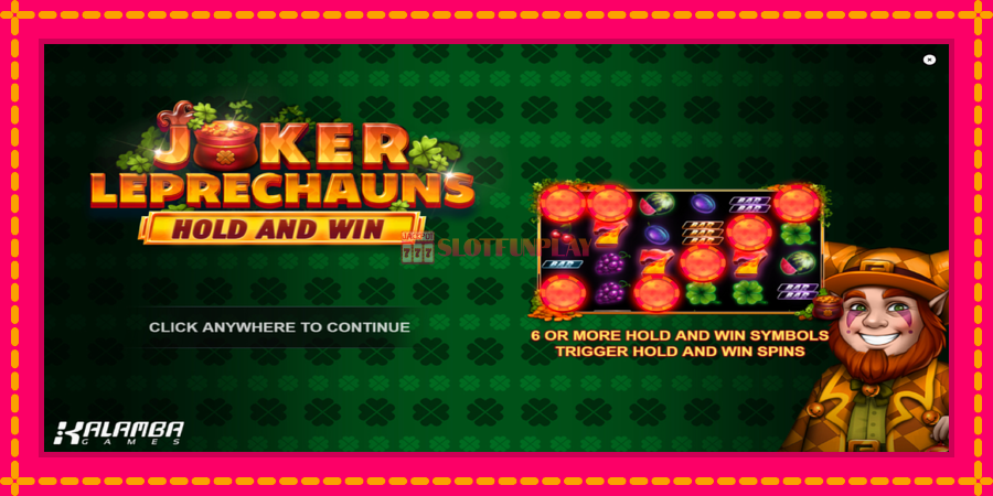 Joker Leprechauns Hold and Win - automato com gráficos brilhantes, foto 1