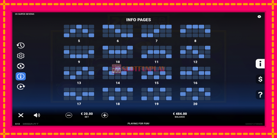20 Super Sevens - automato com gráficos brilhantes, foto 6