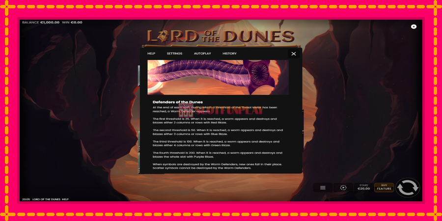 Lord of the Dunes - automato com gráficos brilhantes, foto 7