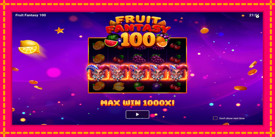 Fruit Fantasy 100 - automato com gráficos brilhantes, foto 1