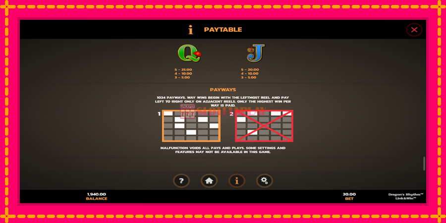Dragons Rhythm Link&Win - automato com gráficos brilhantes, foto 7