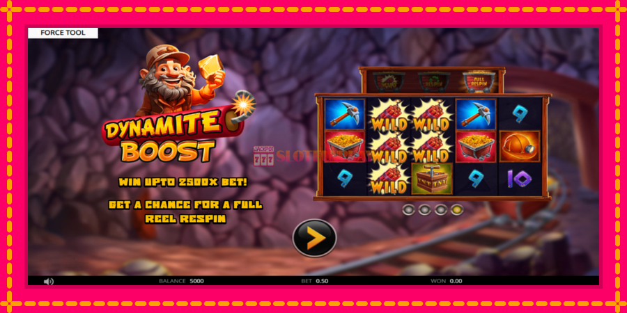 Dynamite Boost - automato com gráficos brilhantes, foto 1