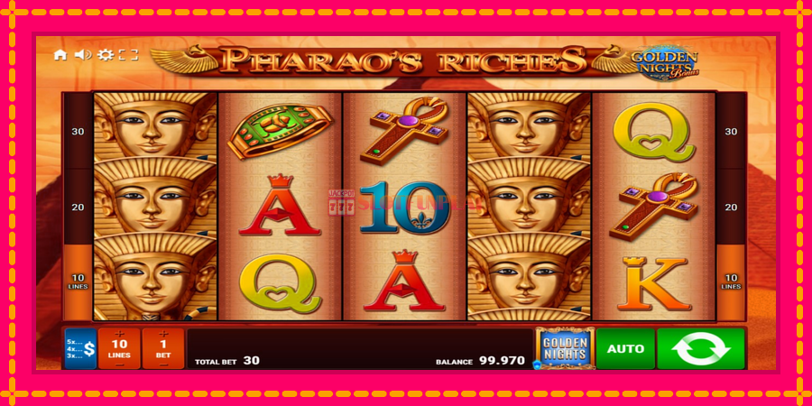 Pharaos Riches Golden Nights - automato com gráficos brilhantes, foto 2