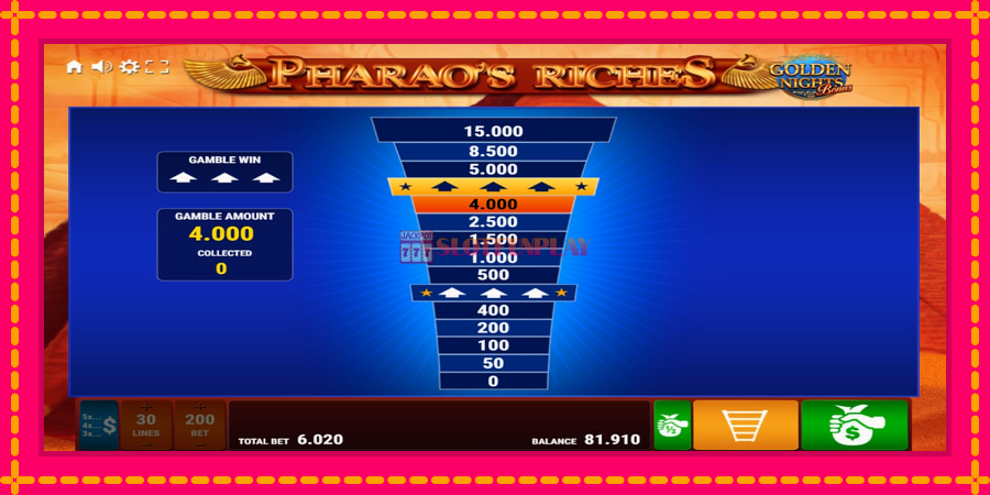 Pharaos Riches Golden Nights - automato com gráficos brilhantes, foto 4