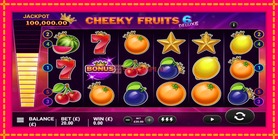 Cheeky Fruits 6 Deluxe - automato com gráficos brilhantes, foto 3