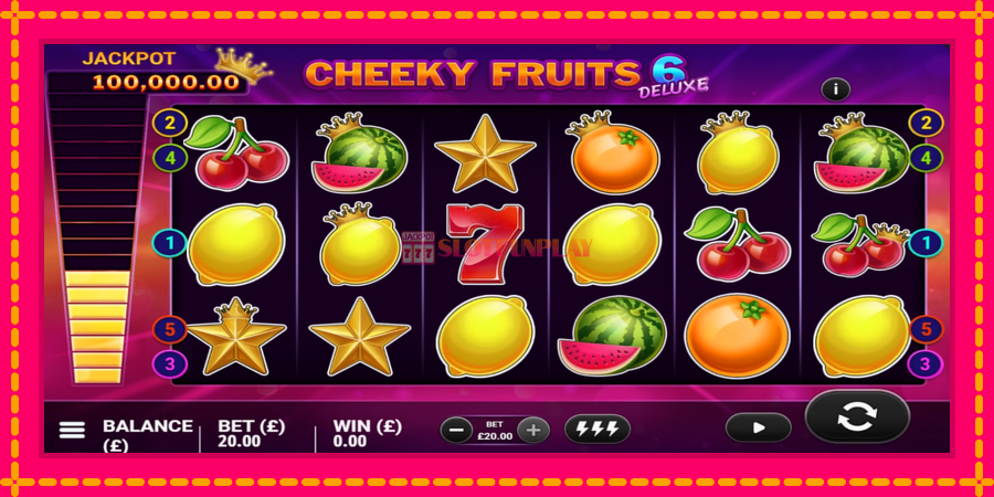 Cheeky Fruits 6 Deluxe - automato com gráficos brilhantes, foto 4