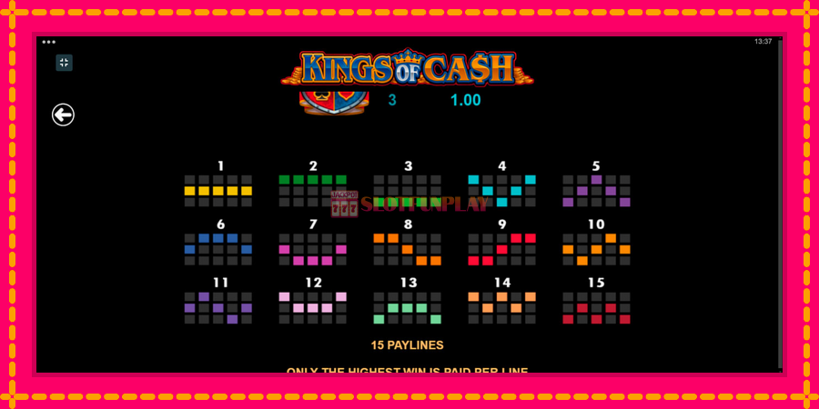 Kings of Cash - automato com gráficos brilhantes, foto 7