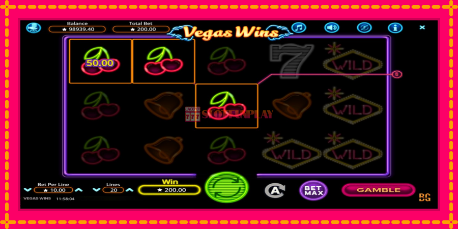 Vegas Wins - automato com gráficos brilhantes, foto 3