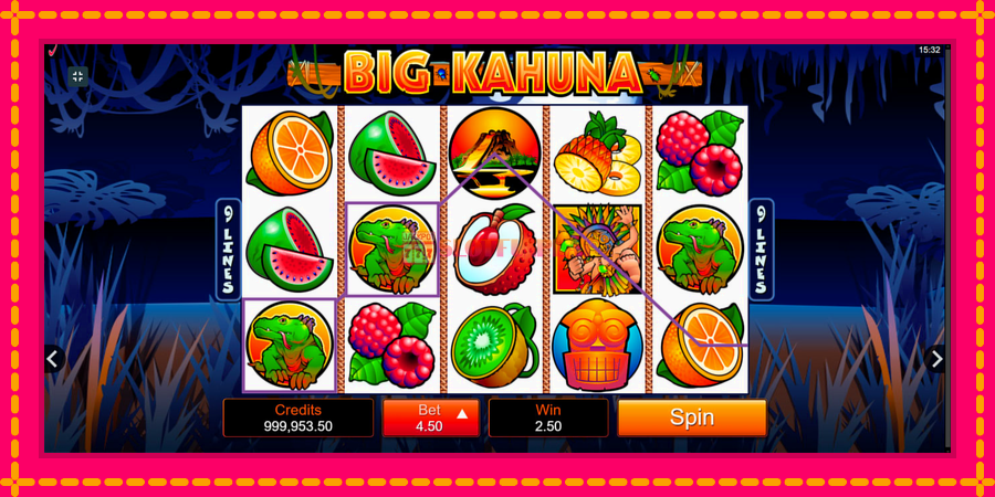 Big Kahuna - automato com gráficos brilhantes, foto 2