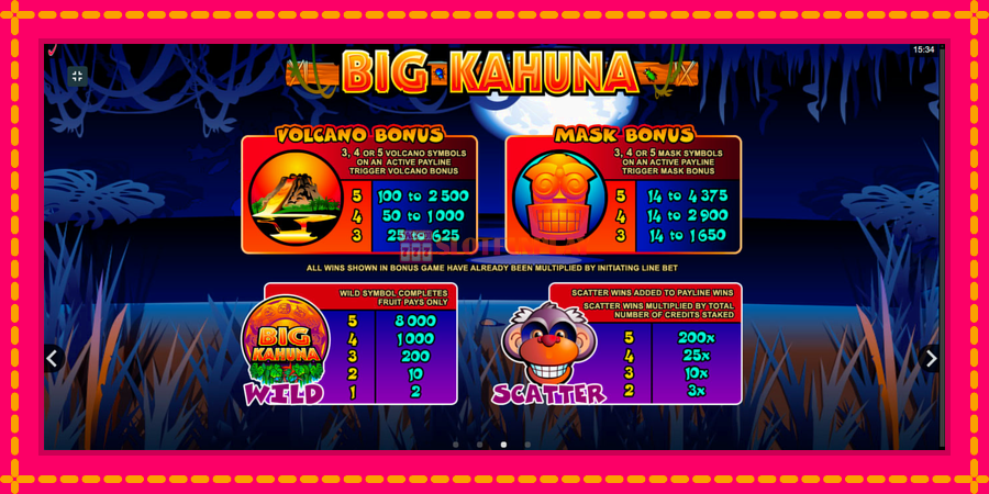 Big Kahuna - automato com gráficos brilhantes, foto 6