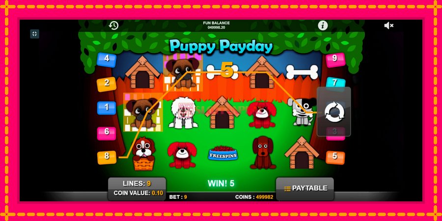 Puppy Payday - automato com gráficos brilhantes, foto 3